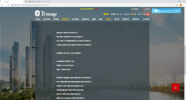 먹튀사이트 (트리마제 TRIMAGE 사이트)