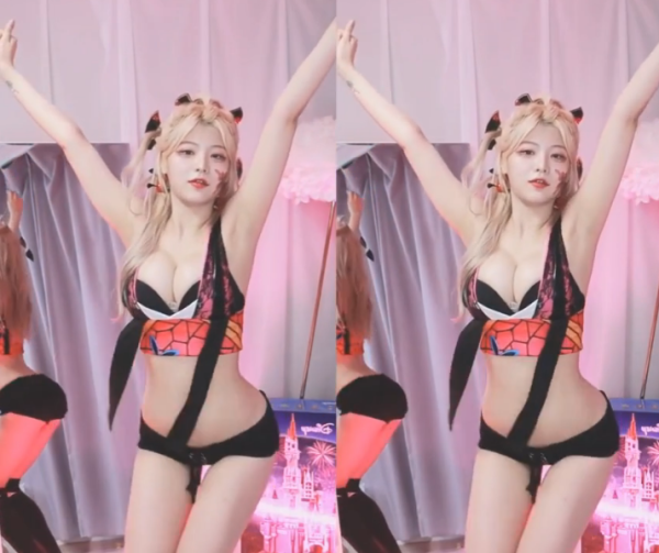 귀칼 코스프레 여캠