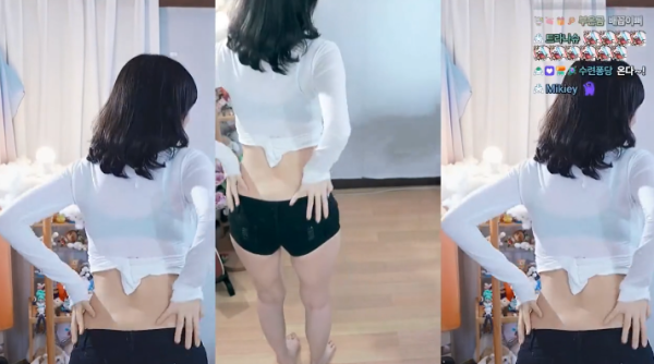 섹시한 뒷태의 여캠