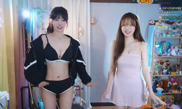 야릇하게 합방하는 여캠