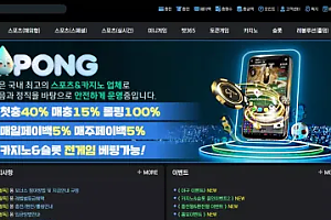 먹튀사이트 (퐁 PONG 사이트)