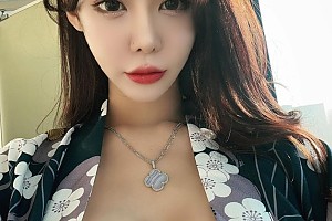 야릇한 기모노 패션의 존예 눈나 셀카